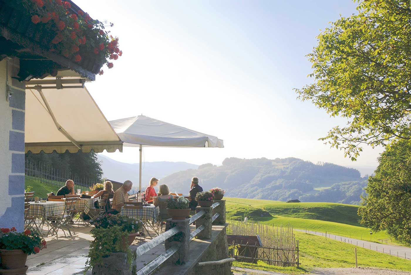 Sonnenterrasse Biergarten Samerberg