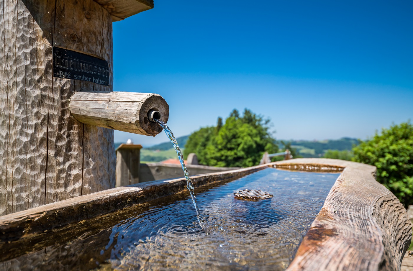 Wasserquelle vor dem Duftbräu