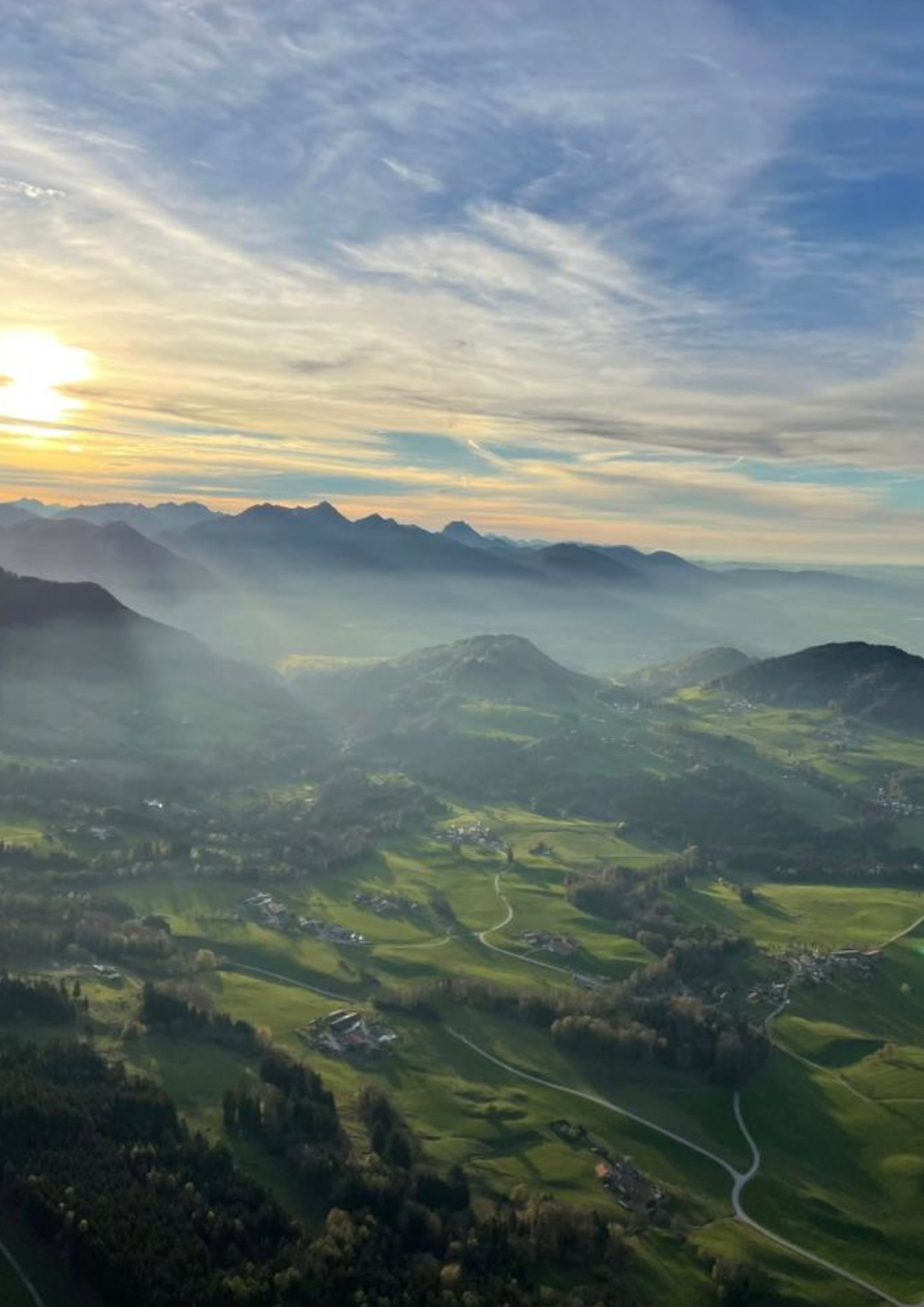 Besuch im Berggasthof mit Samerberg Ausblick